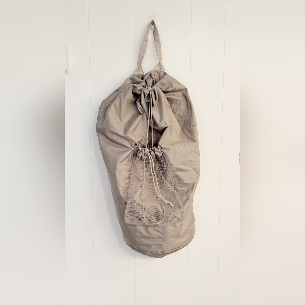 Neutral Tan Laundry Bag